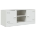 Mueble para TV de acero blanco 99x39x44 cm