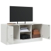 Mueble para TV de acero blanco 99x39x44 cm