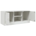 Mueble para TV de acero blanco 99x39x44 cm