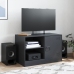 Mueble para TV de acero negro 67x39x44 cm