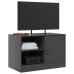 Mueble para TV de acero negro 67x39x44 cm