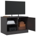 Mueble para TV de acero negro 67x39x44 cm