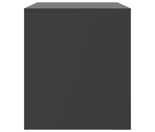 Mueble para TV de acero negro 67x39x44 cm