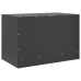 Mueble para TV de acero negro 67x39x44 cm