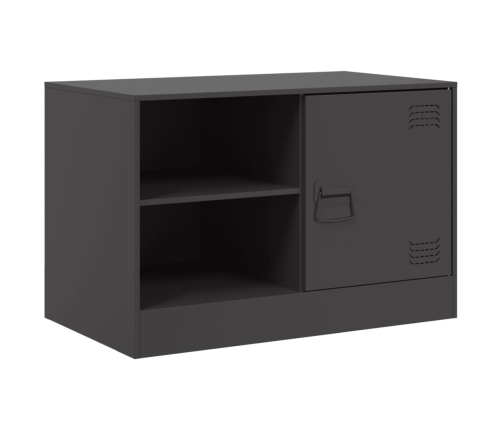 Muebles para TV 2 unidades acero negro 67x39x44 cm