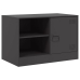 Muebles para TV 2 unidades acero negro 67x39x44 cm