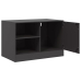 Muebles para TV 2 unidades acero negro 67x39x44 cm