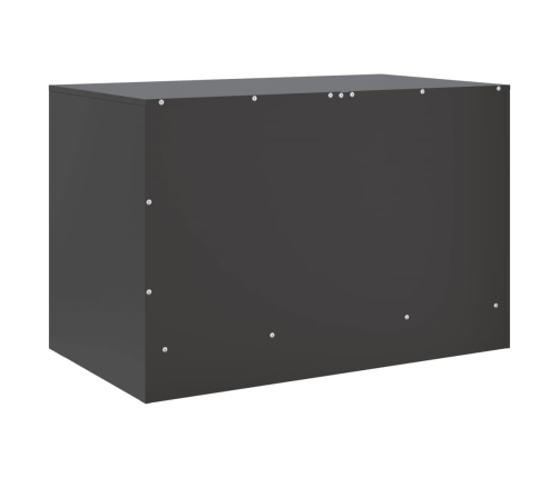 Muebles para TV 2 unidades acero negro 67x39x44 cm