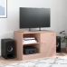 Mueble para TV de acero rosa 67x39x44 cm