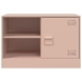 Mueble para TV de acero rosa 67x39x44 cm