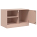 Mueble para TV de acero rosa 67x39x44 cm