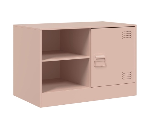 Muebles para TV 2 unidades acero rosa 67x39x44 cm