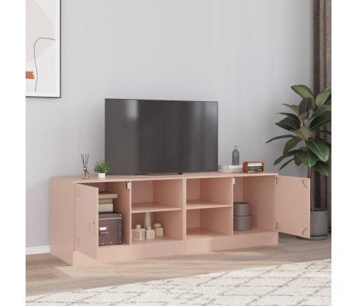 Muebles para TV 2 unidades acero rosa 67x39x44 cm