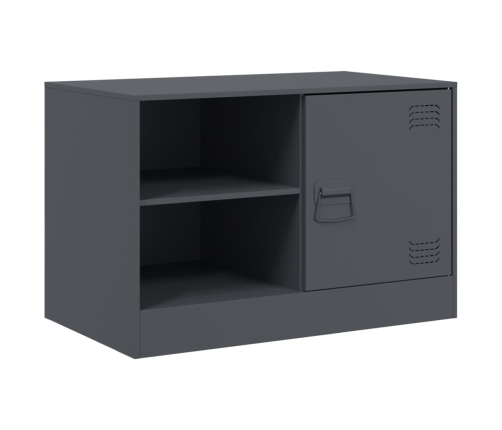 vidaXL Mueble para TV de acero gris antracita 67x39x44 cm