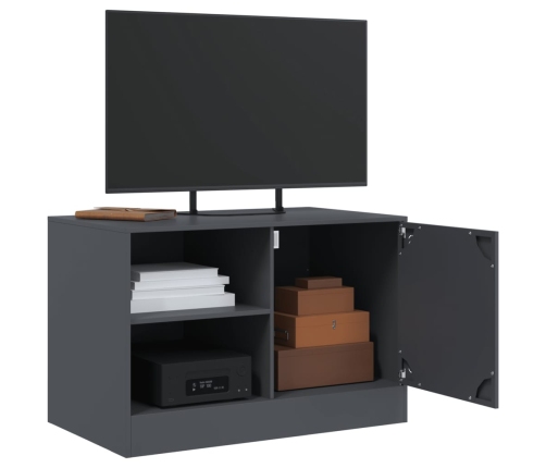 vidaXL Mueble para TV de acero gris antracita 67x39x44 cm