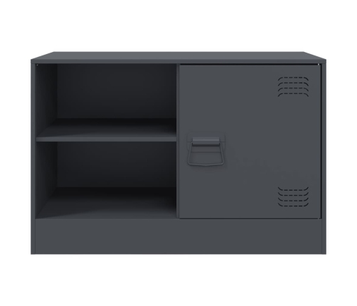 vidaXL Mueble para TV de acero gris antracita 67x39x44 cm