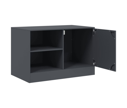 vidaXL Mueble para TV de acero gris antracita 67x39x44 cm