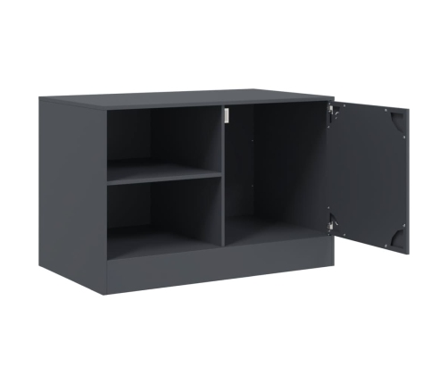 Muebles para TV 2 unidades acero gris antracita 67x39x44 cm