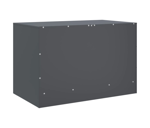 Muebles para TV 2 unidades acero gris antracita 67x39x44 cm