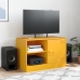 Mueble para TV de acero amarillo mostaza 67x39x44 cm