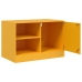 Mueble para TV de acero amarillo mostaza 67x39x44 cm