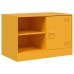 Muebles para TV 2 unidades acero amarillo mostaza 67x39x44 cm