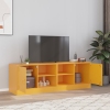 Muebles para TV 2 unidades acero amarillo mostaza 67x39x44 cm