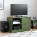 Mueble para TV de acero verde oliva 67x39x44 cm