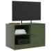 Mueble para TV de acero verde oliva 67x39x44 cm