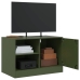 Mueble para TV de acero verde oliva 67x39x44 cm