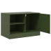 Mueble para TV de acero verde oliva 67x39x44 cm