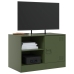 Muebles para TV 2 unidades acero verde oliva 67x39x44 cm