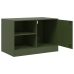 Muebles para TV 2 unidades acero verde oliva 67x39x44 cm