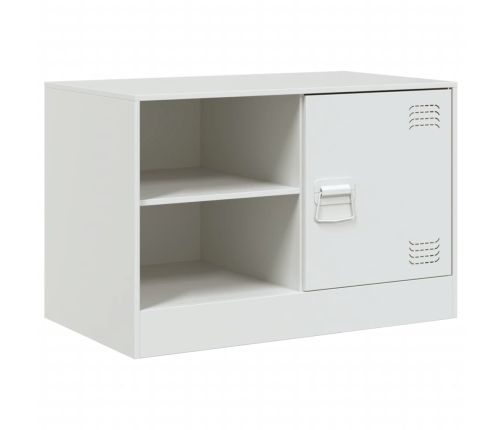 Mueble para TV de acero blanco 67x39x44 cm