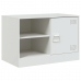 Mueble para TV de acero blanco 67x39x44 cm