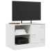 Mueble para TV de acero blanco 67x39x44 cm