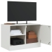 Mueble para TV de acero blanco 67x39x44 cm