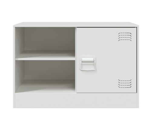 Mueble para TV de acero blanco 67x39x44 cm