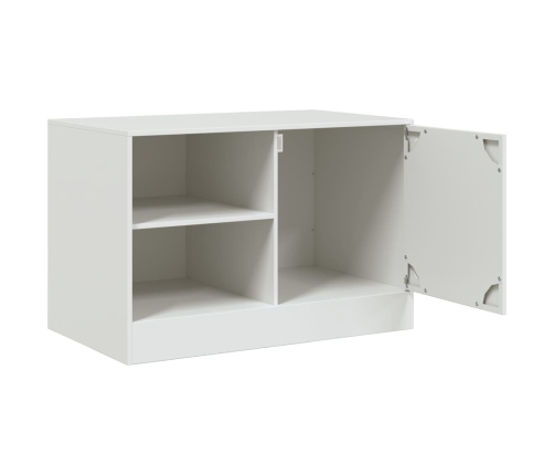 Mueble para TV de acero blanco 67x39x44 cm