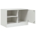 Mueble para TV de acero blanco 67x39x44 cm