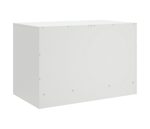 Mueble para TV de acero blanco 67x39x44 cm