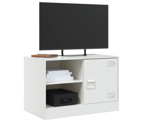 Muebles para TV 2 unidades acero blanco 67x39x44 cm