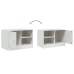 Muebles para TV 2 unidades acero blanco 67x39x44 cm