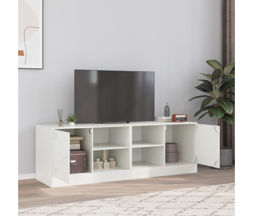 Muebles para TV 2 unidades acero blanco 67x39x44 cm