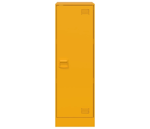 Aparador de acero amarillo mostaza 34,5x39x107 cm