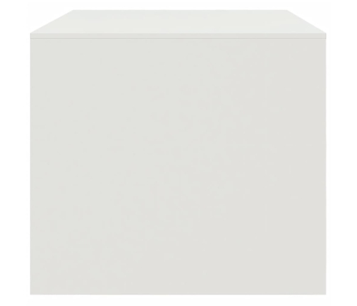 Mesa de centro acero blanco 67x50x44 cm