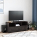 Mueble para TV de acero negro 99x39x44 cm