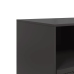 Mueble para TV de acero negro 99x39x44 cm