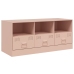 Mueble para TV de acero rosa 99x39x44 cm