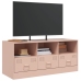 Mueble para TV de acero rosa 99x39x44 cm